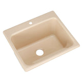 Kensington Drop-In Acrylic 25 in. 1-Hole Single Bowl Utility Sink in White - Super Arbor