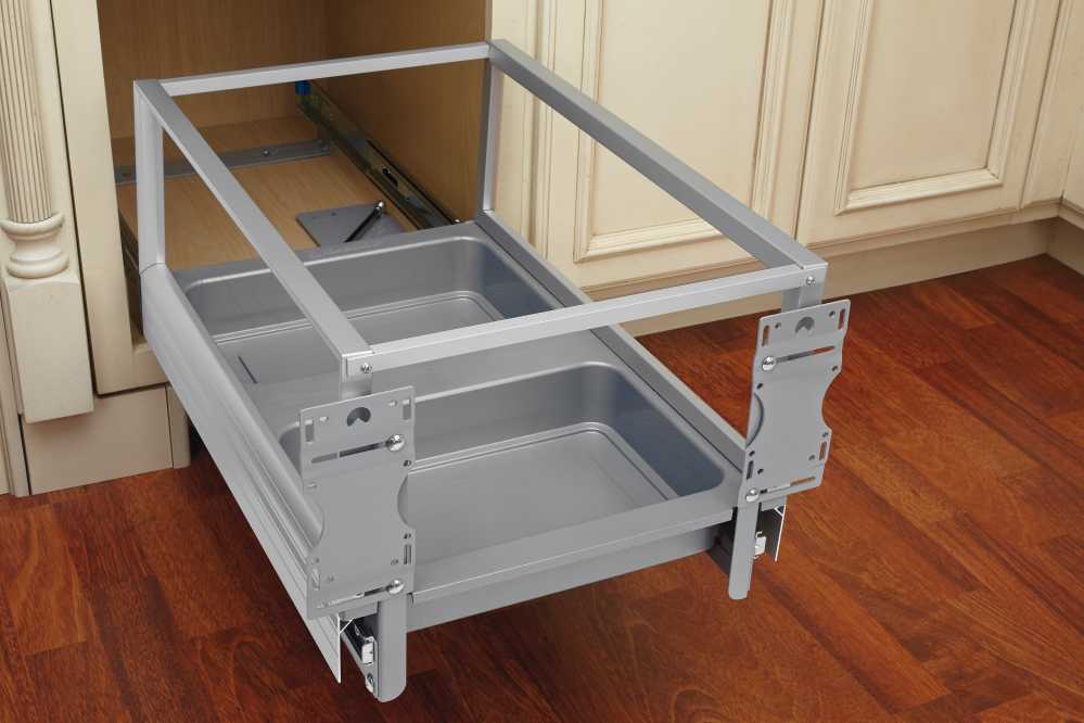 Rev-A-Shelf 35-Quart Plastic Soft-Close Pull-Out Trash Can
