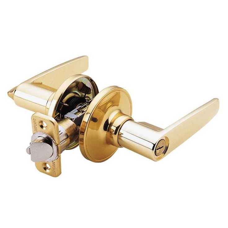 Olympic Stainless Steel Keyed Entry Door Lever Lock