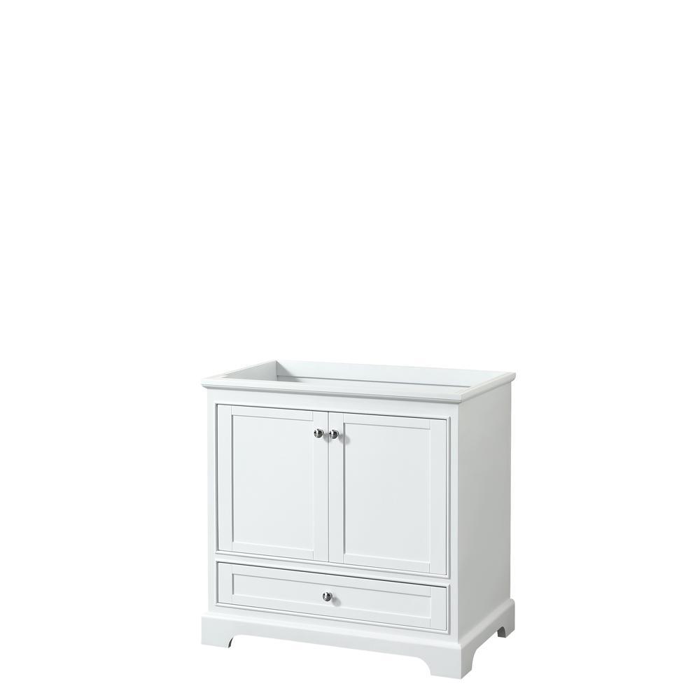 Deborah 47.25 in. W x 21.5 in. D Vanity Cabinet in White - Super Arbor