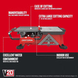 CRAFTSMAN 7-in 30-Amp Tabletop Sliding Table Tile Saw