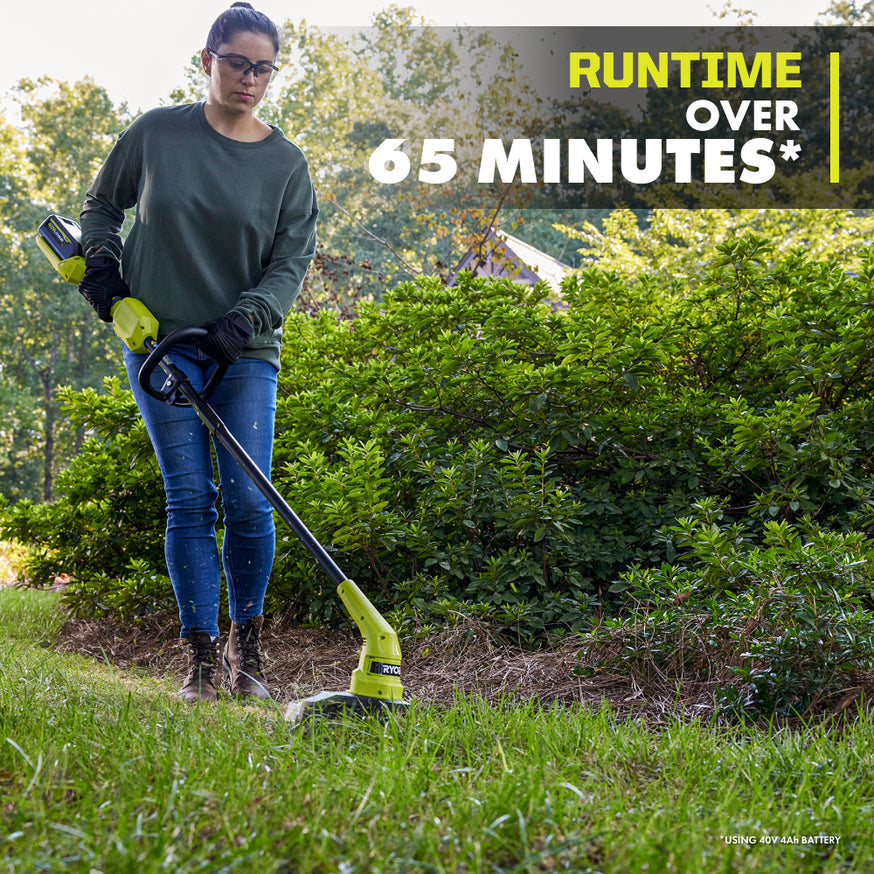 RYOBI 40-Volt Lithium-Ion Cordless Battery String Trimmer/Edger (Tool Only)