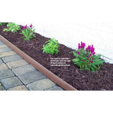 Valley View Industries 60 ft. L x 2 in. W x 3 in. H Light Brown Tall Resin Innovative Edge No Dig Edging with 9 in. Poly Stakes (30-Quantity) - Super Arbor