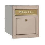 4100 Series 11.5 in. W x 13.25 in. H x 15.75 in. D Black Locking Plain Door Cast Aluminum Column Mailbox - Super Arbor
