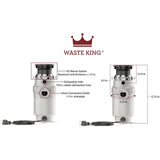 Waste King Legend Series 1/3 HP Continuous Feed Garbage Disposal