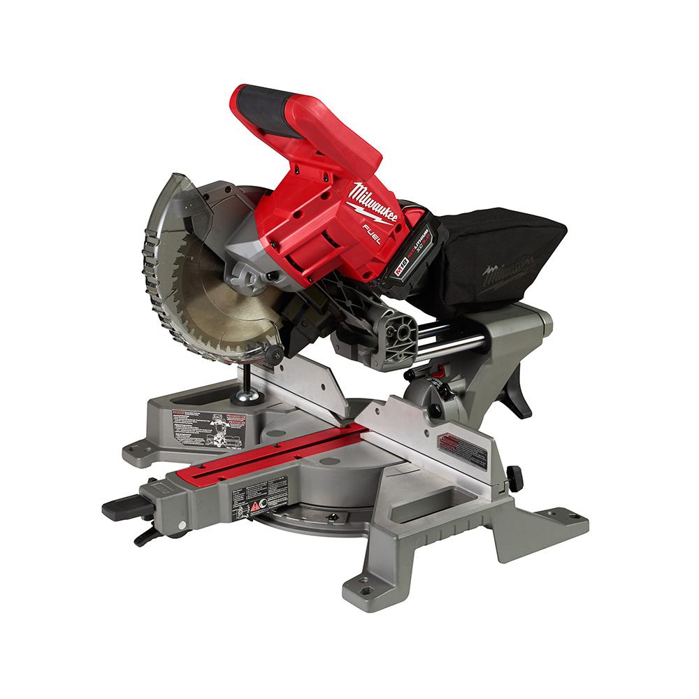 M18 FUEL 18-Volt Lithium-Ion Brushless Cordless 7-1/4 in. Dual Bevel Sliding Compound Miter Saw (Tool-Only) - Super Arbor