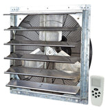 1200 CFM Silver Electric Powered Gable Mount Shutter Fan/Vent - Super Arbor