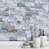 9pcs 3D Self Adhesive Kitchen Wall Tiles Bathroom Mosaic Tile Sticker 20*10cm