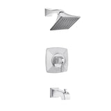 Leary Curve Single-Handle 1-Spray Tub and Shower Faucet in Brushed Nickel (Valve Included) - Super Arbor