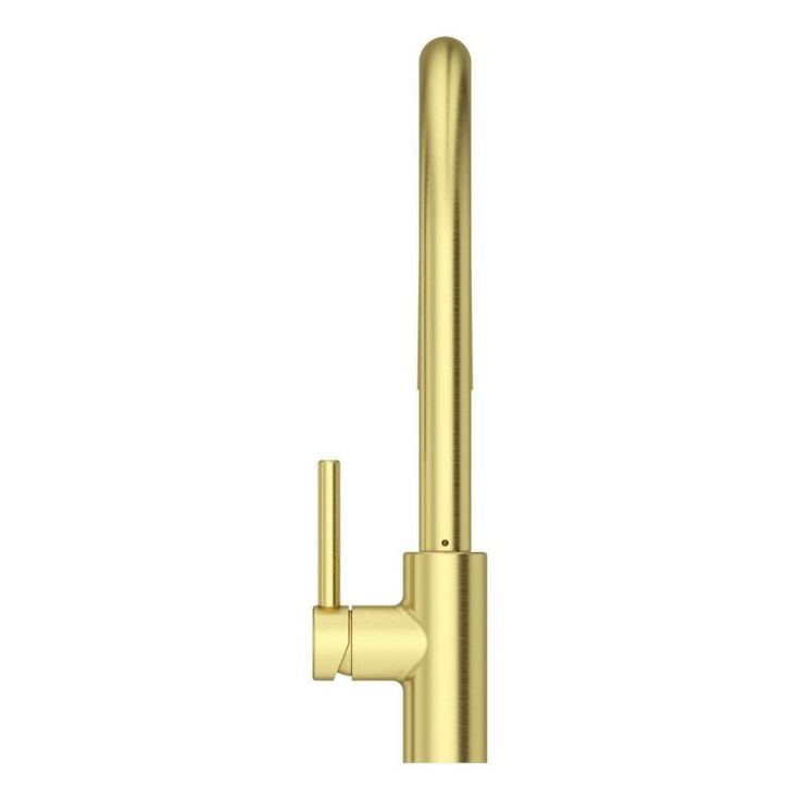 Pfister Stellen Brushed Gold 1-Handle Deck-Mount Pull-Down Handle Kitchen Faucet (Deck Plate Included)