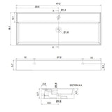 Nameeks Teorema Wall Mounted Bathroom Sink in White