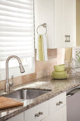 Moen Anabelle Stainless Steel 1-Handle Deck Mount Pull-Down Kitchen Faucet (Deck Plate Included)