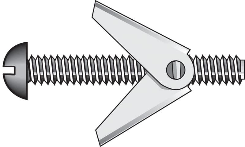 Hillman Fas-N-Tite 1/4 in. x 5 in. Round Head Steel Toggle Bolts, 50-Pack