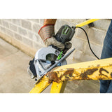 5.8 Amp 4-3/4 in. Control Grip Metal Cutting Compact Circular Saw with Chip Collector and Metal Cutting Blade - Super Arbor
