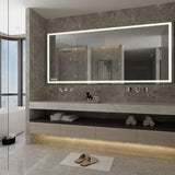72 in. x 36 in. LED Lighted Single Frameless Bathroom Mirror