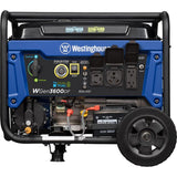Westinghouse WGen3600DF 4,650/3,600 Watt Dual Fuel Gas or Propane Powered RV-Ready Portable Generator with Remote Start and Wheel Kit