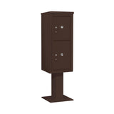 3400 Series Black Mount 4C Pedestal Mailbox with 20 MB1 Doors/2 PL - Super Arbor