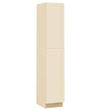 Home Decorators Collection Newport 18 in. W x 24 in. D x 90 in. H Assembled Plywood Pantry Kitchen Cabinet in Blended Cream with 4ROT Soft Close RH