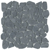 Emser Cultura 10-Pack White Natural Stone Pebble Mosaic Tile, Honed, 12-in x 12-in Mesh