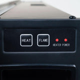 42 in. LED Fire and Ice Electric Fireplace with Remote in Black - Super Arbor