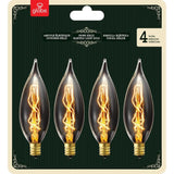 Globe Electric 25-Watt Incandescent CA10 Vintage Edison Light Bulb - Vintage Style Light Bulb (4-Pack)