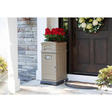 Hide Away Lockable Parcel Delivery and Storage Box in Tan - Super Arbor