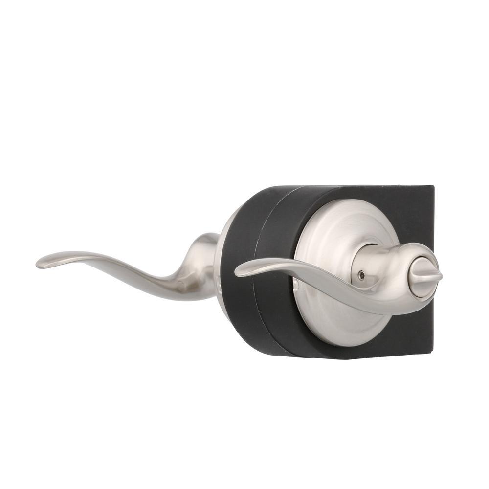 Tustin Satin Nickel Privacy Bed/Bath Door Lever Featuring Microban Antimicrobial Technology - Super Arbor