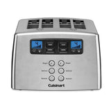 Touch to Toast 4-Slice Stainless Steel Wide Slot Leverless Toaster