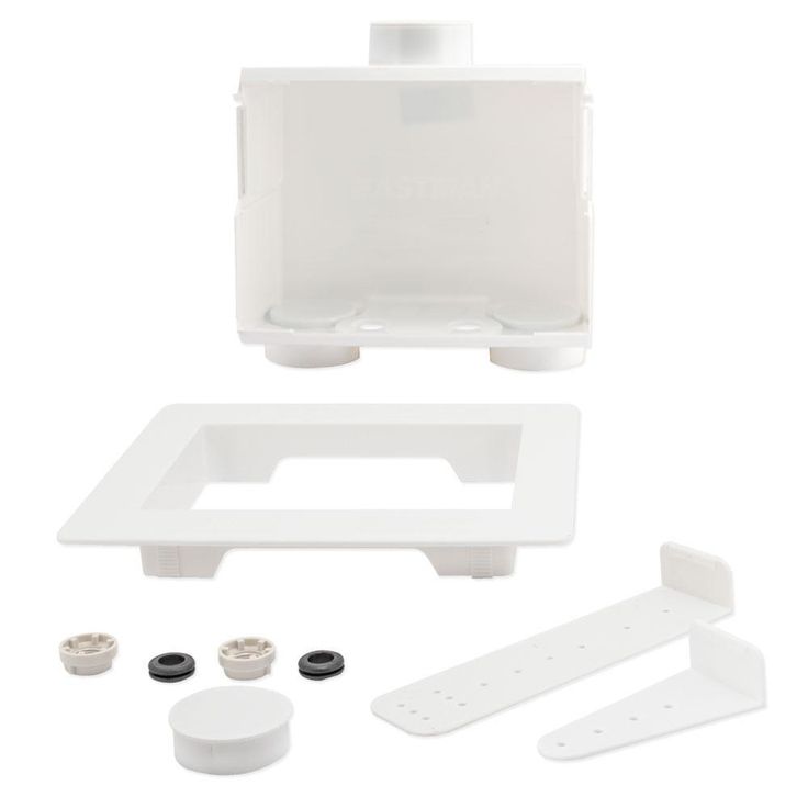 1/2 in. Dual Drain Single Lever Washing Machine Outlet Box