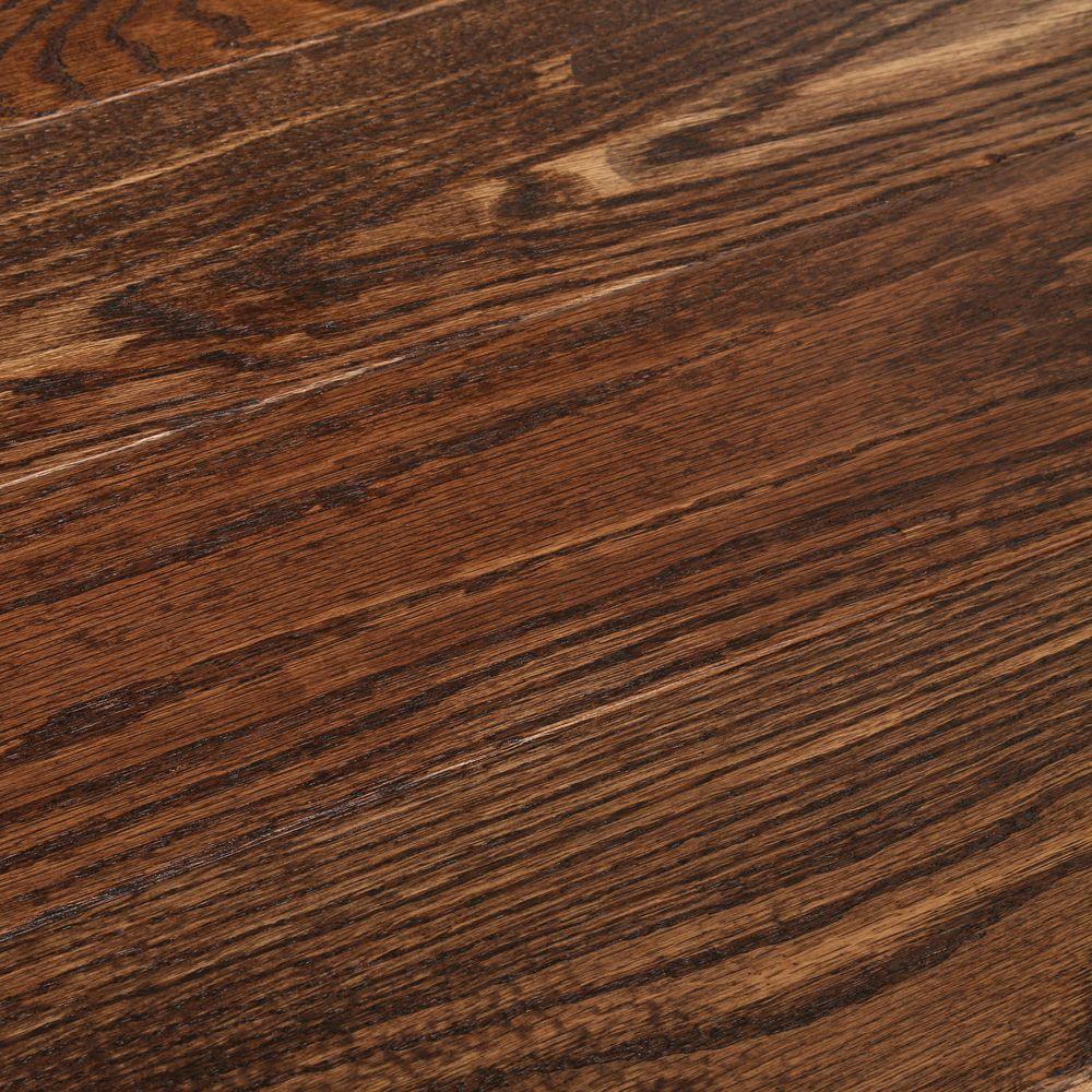 Bruce American Vintage Scraped Mocha 3/4 in. T x 5 in. W x Varying L Solid Hardwood Flooring (23.5 sq. ft. / case) - Super Arbor