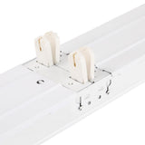 32-Watt 4-Light White 8 ft. Tandem Fluorescent Strip Light - Super Arbor