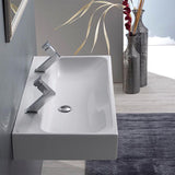 Nameeks Pinto Wall Mounted Bathroom Sink in White