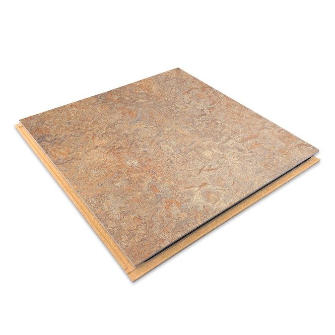 Forbo Flooring Systems Marmoleum Cinch Loc Seal Donkey Island 10-mm T x 12-in W x 12-in L Waterproof Tile Look Laminate Flooring (6.78-sq ft / Carton)