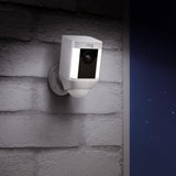 Spotlight Cam Battery Outdoor Rectangle Security Wireless Standard Surveillance Camera in White - Super Arbor