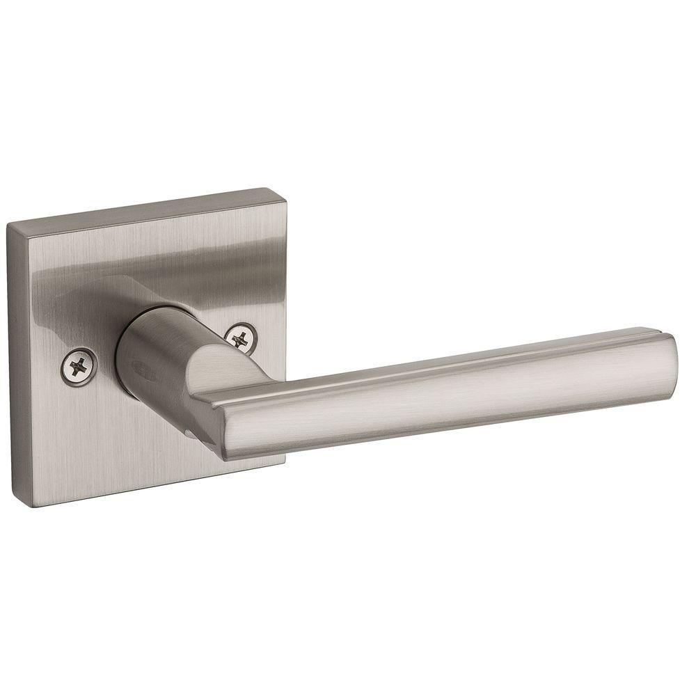 Montreal Square Satin Nickel Passage Hall/Closet Door Lever - Super Arbor
