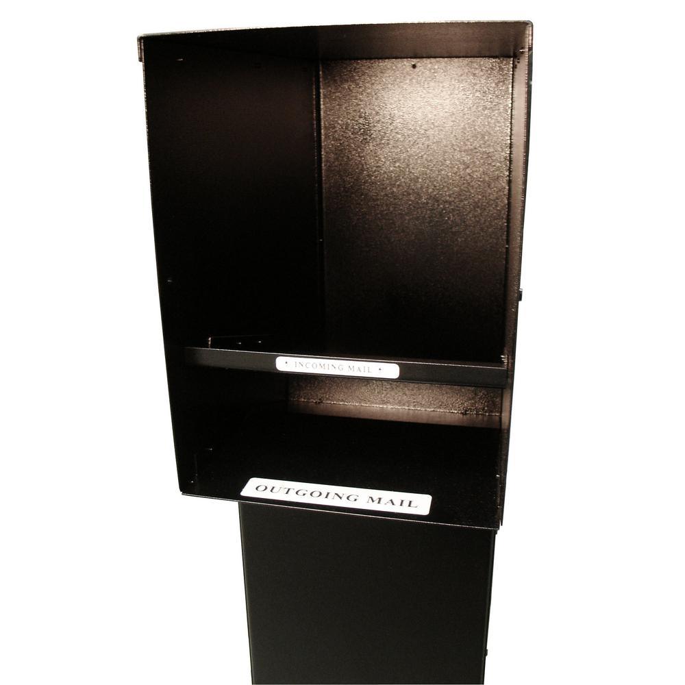 Manchester Bronze Column Mount Locking Drop Chute Mailbox with Agave Logo - Super Arbor