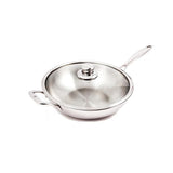 Premium Clad 7.9 Qt. Wok with Lid