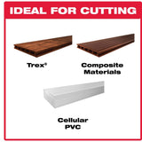 10 in. x 72-Tooth Trex/Composite Material Cutting Saw Blade - Super Arbor