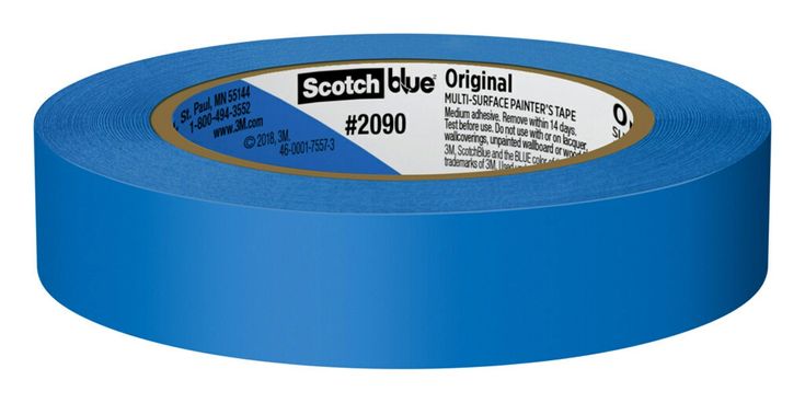 ScotchBlue Original Painter's Tape, Blue, 0.94 in x 60 yd, 1 Roll