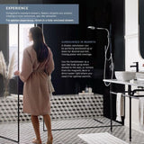 Nebia by Moen 1-Spray 8 in. Dual Shower Head and Handheld Shower Head with Magnetic Dock in Spot Resist Brushed Nickel