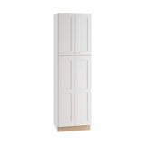 Home Decorators Collection Newport 24 in. W x 24 in. D x 84 in. H Assembled Plywood Pantry Kitchen Cabinet in Pacific White with Soft Close