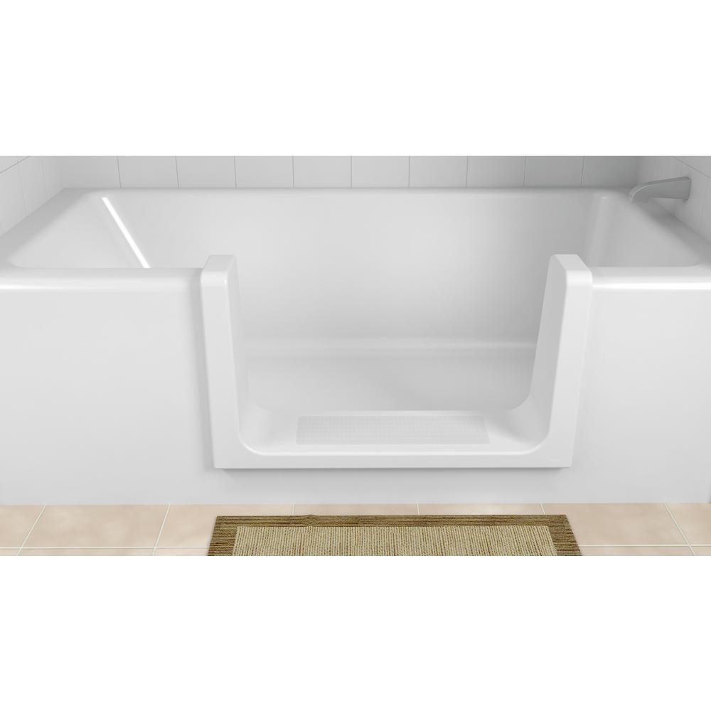 Wide Ultra-Low Bathtub Conversion Kit in White - Super Arbor