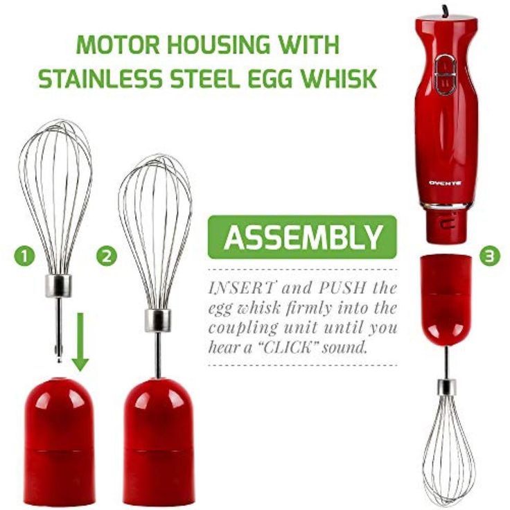 Ultra-Stick Immersion, 300-Watts, Hand Blender Set, Whisk+Beaker+Chopper, Stainless Steel, 2-Speed Setting