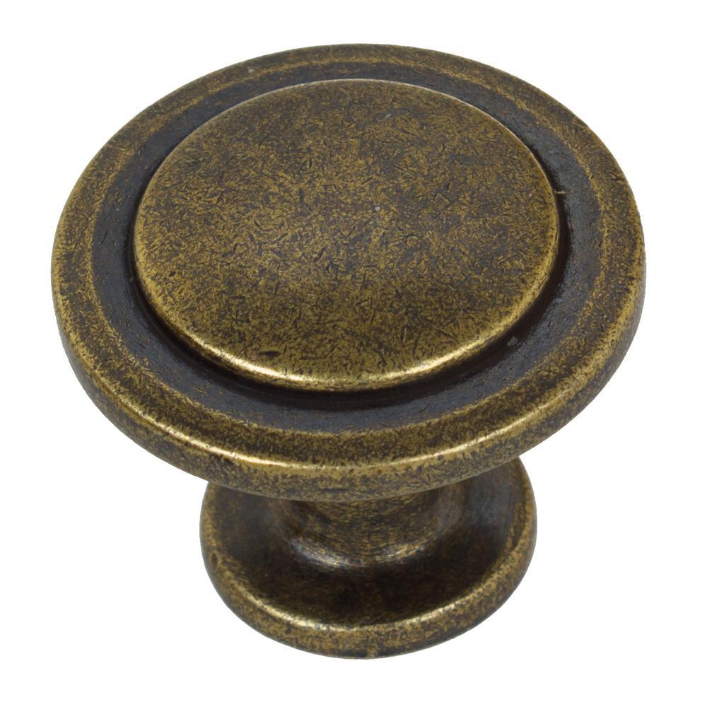 1-1/4 in. Dia Oil Rubbed Bronze Classic Round Ring Cabinet Knobs (10-Pack) - Super Arbor