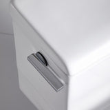 0.8 GPF /1.28 GPF Dual Flush Ceramic Bowl Square Elongated Toilet Bowl Only in White