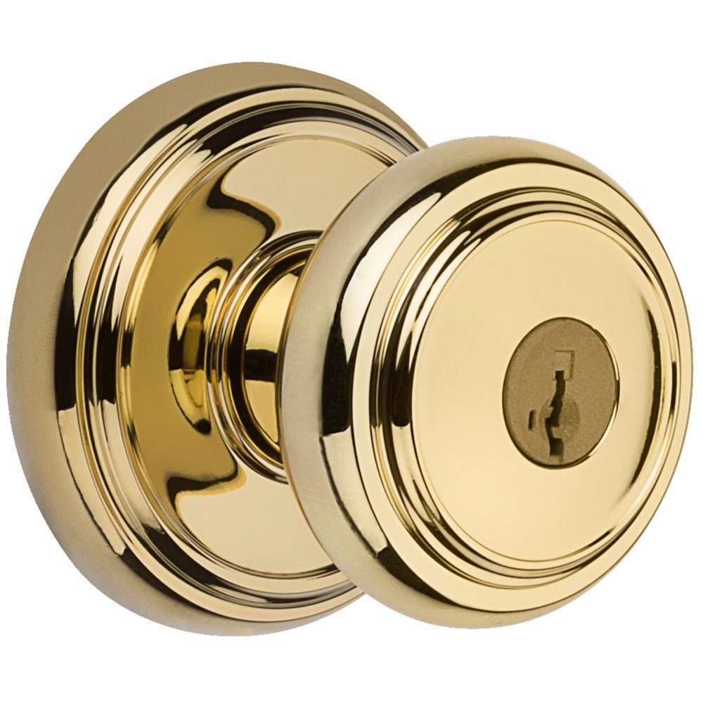 Prestige Alcott Satin Nickel Entry Door Knob Featuring SmartKey Security - Super Arbor