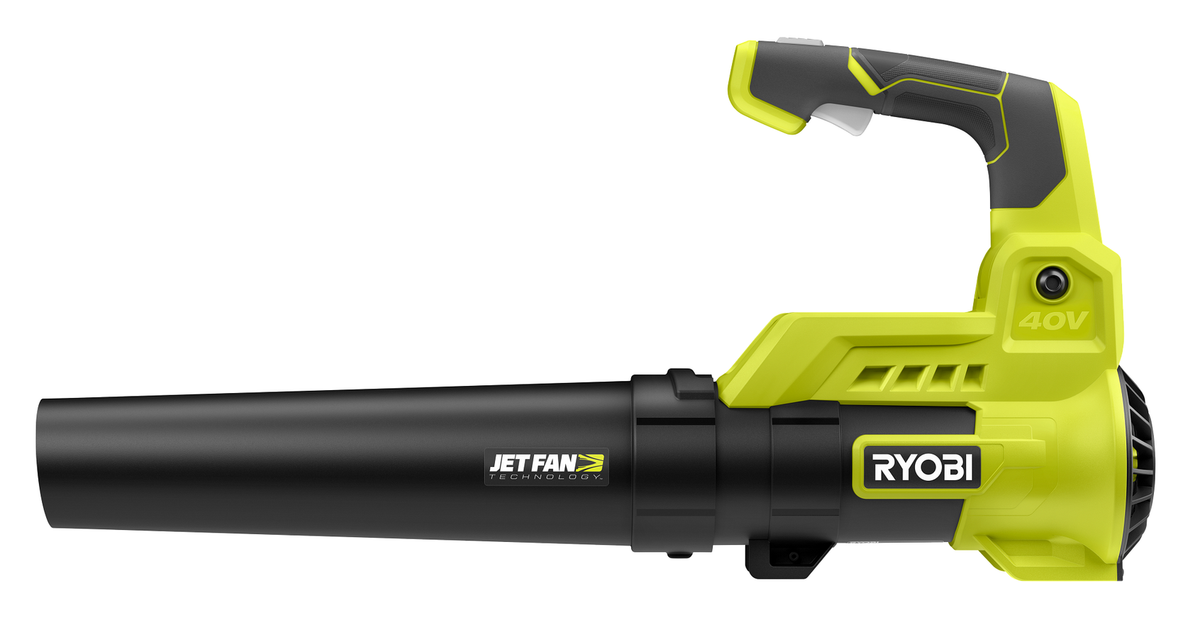 RYOBI 110 MPH 525 CFM 40-Volt Lithium-Ion Cordless Variable-Speed Jet Fan Leaf Blower with Two 4.0 Ah Batteries and Charger
