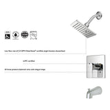 Karsen Single-Handle 1-Spray Tub and Shower Faucet in Satin Nickel (Valve Included) - Super Arbor