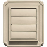 7.875 in. x 7.875 in. #011 Sandalwood Scalloped Exhaust Siding Vent - Super Arbor