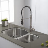Kraus Premier Kitchen Faucet Stainless Steel 1-Handle Deck-Mount Pre-rinse Handle Kitchen Faucet